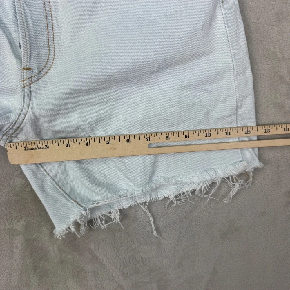 Levis 501 Shorts Womens 30 High Rise Cutoff Denim Summer Vintage Style